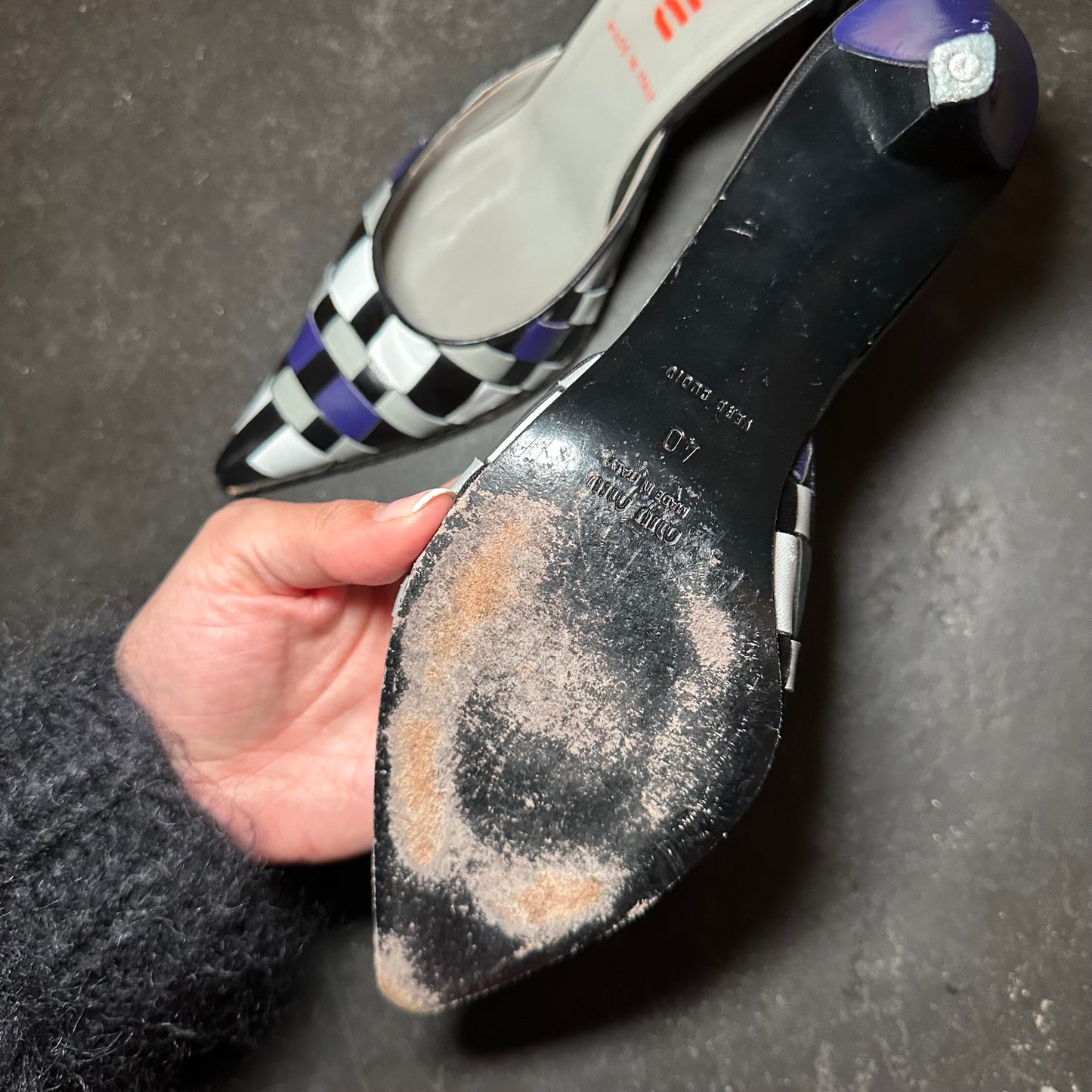 Miu Miu SS2001 Patchwork Mules (40)