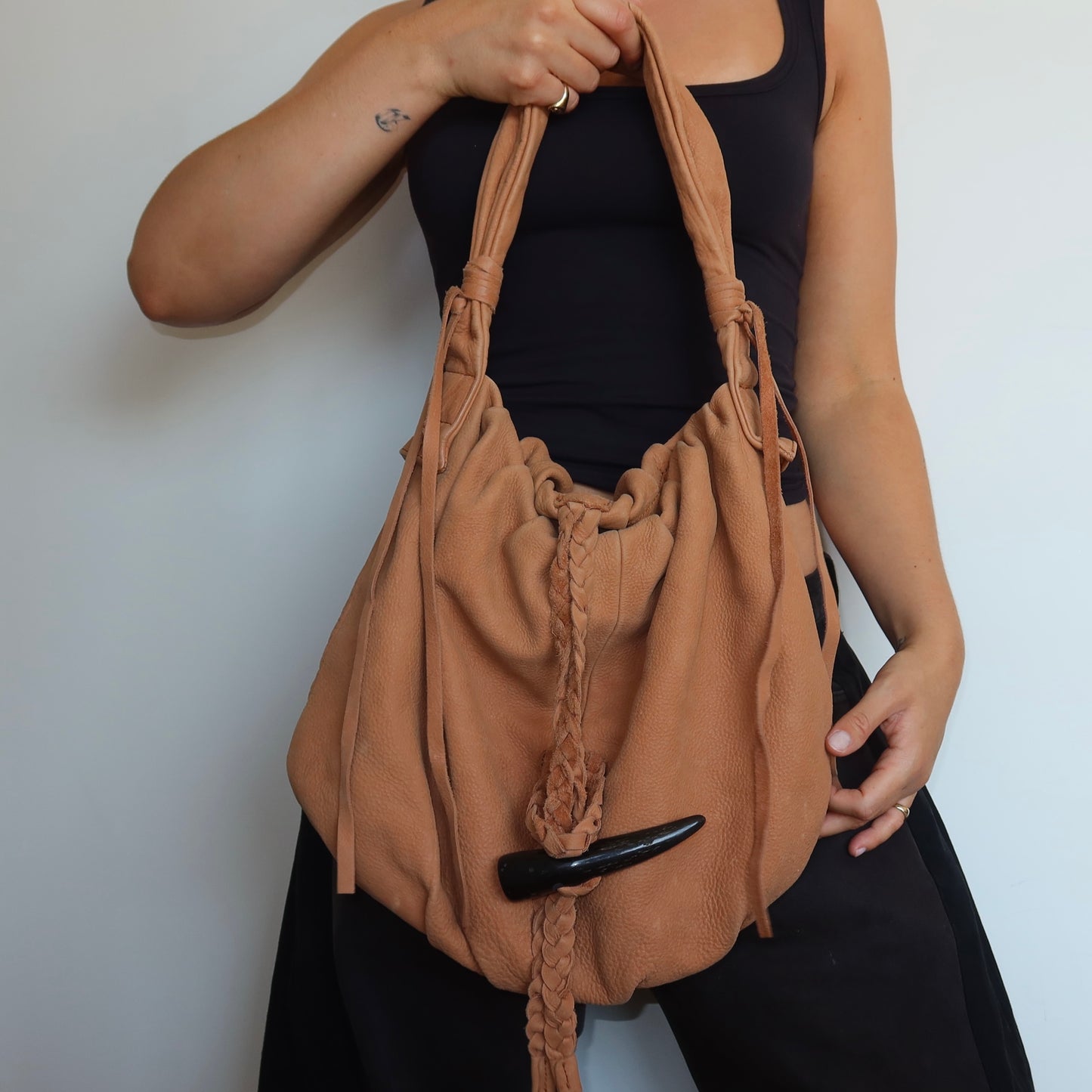 Vintage Japanese Leather Bag