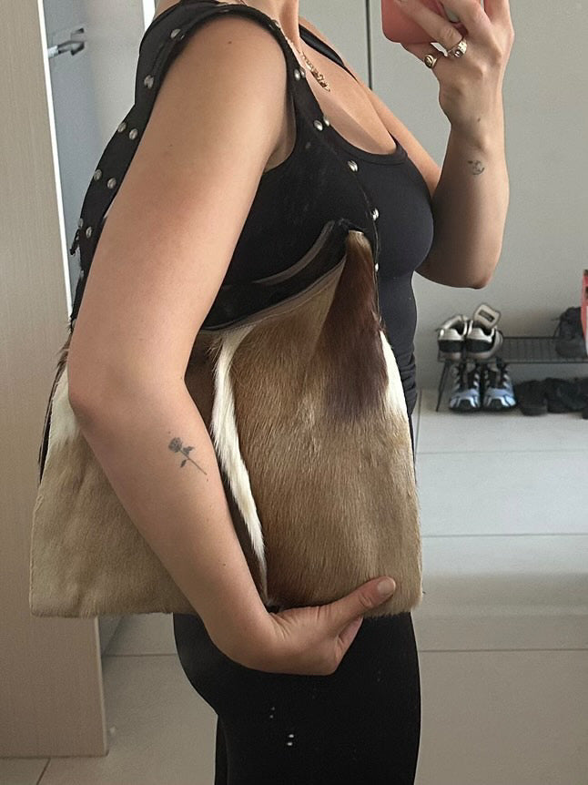 Vintage Springbok Fur Bag