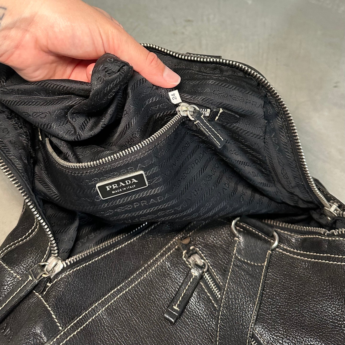 Prada Black Leather Handbag