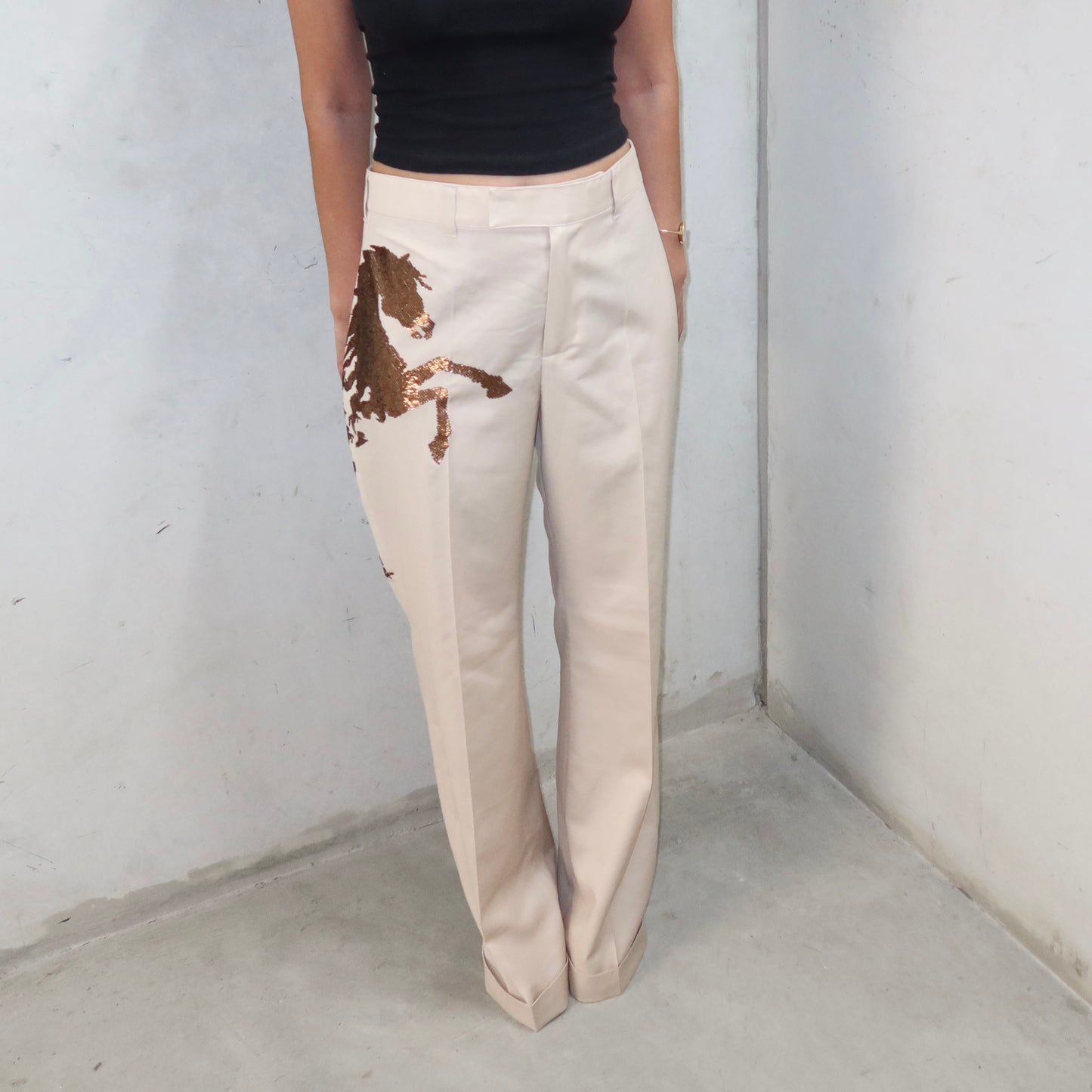 Chloé Rare SS2001 Sequin Horse Trousers (BNWT)