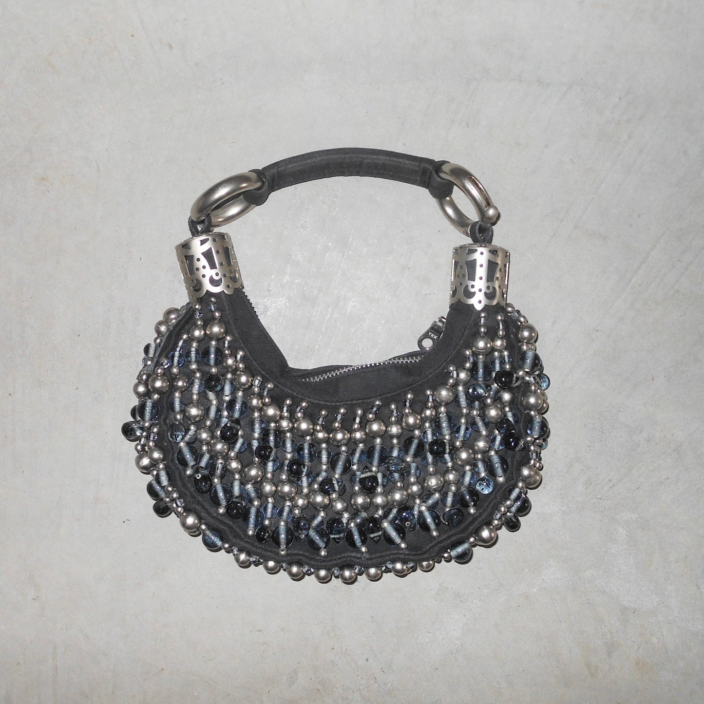 Chloe Black Beaded Bracelet Bag