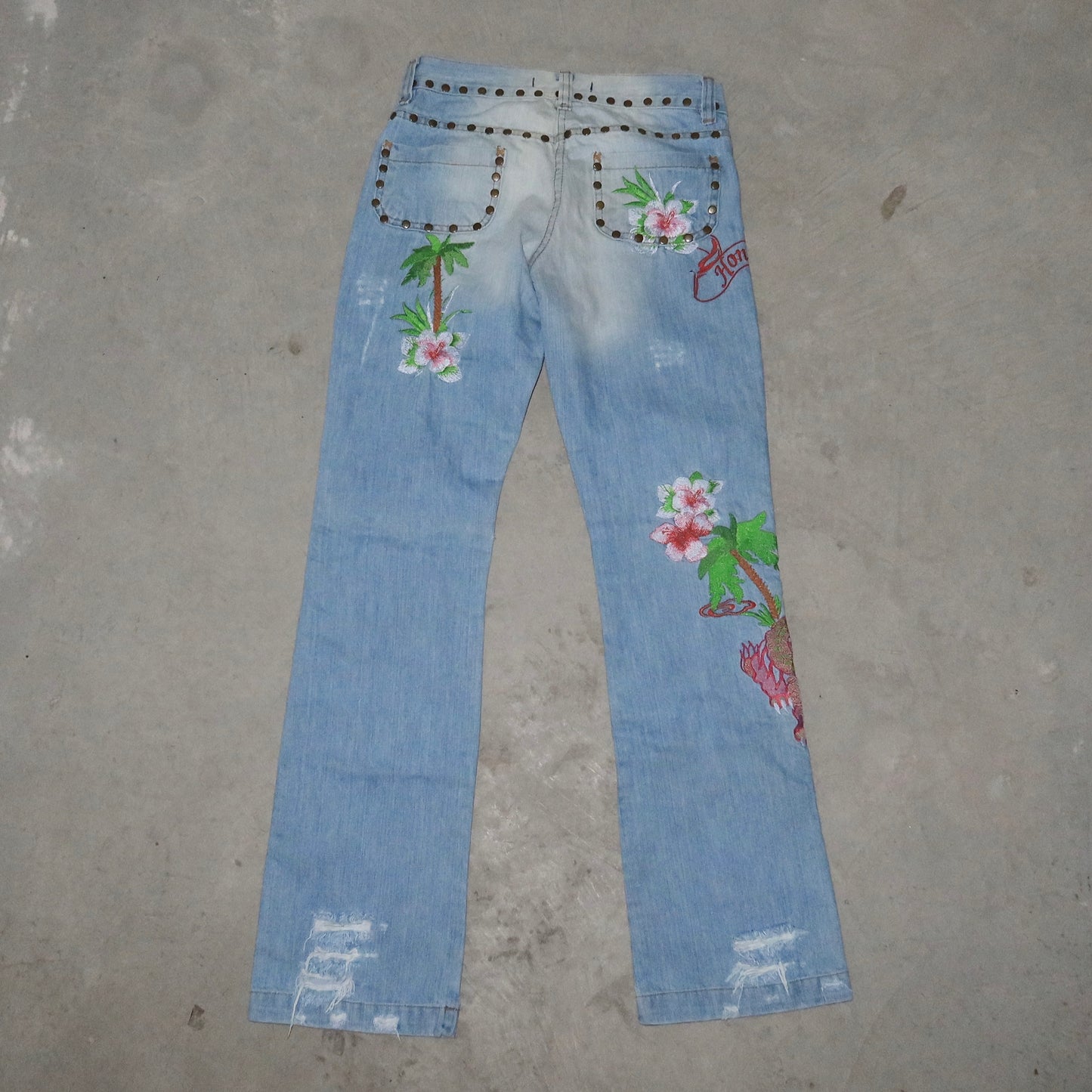 Dolce & Gabbana SS2005 Honolulu Embroidered Jeans