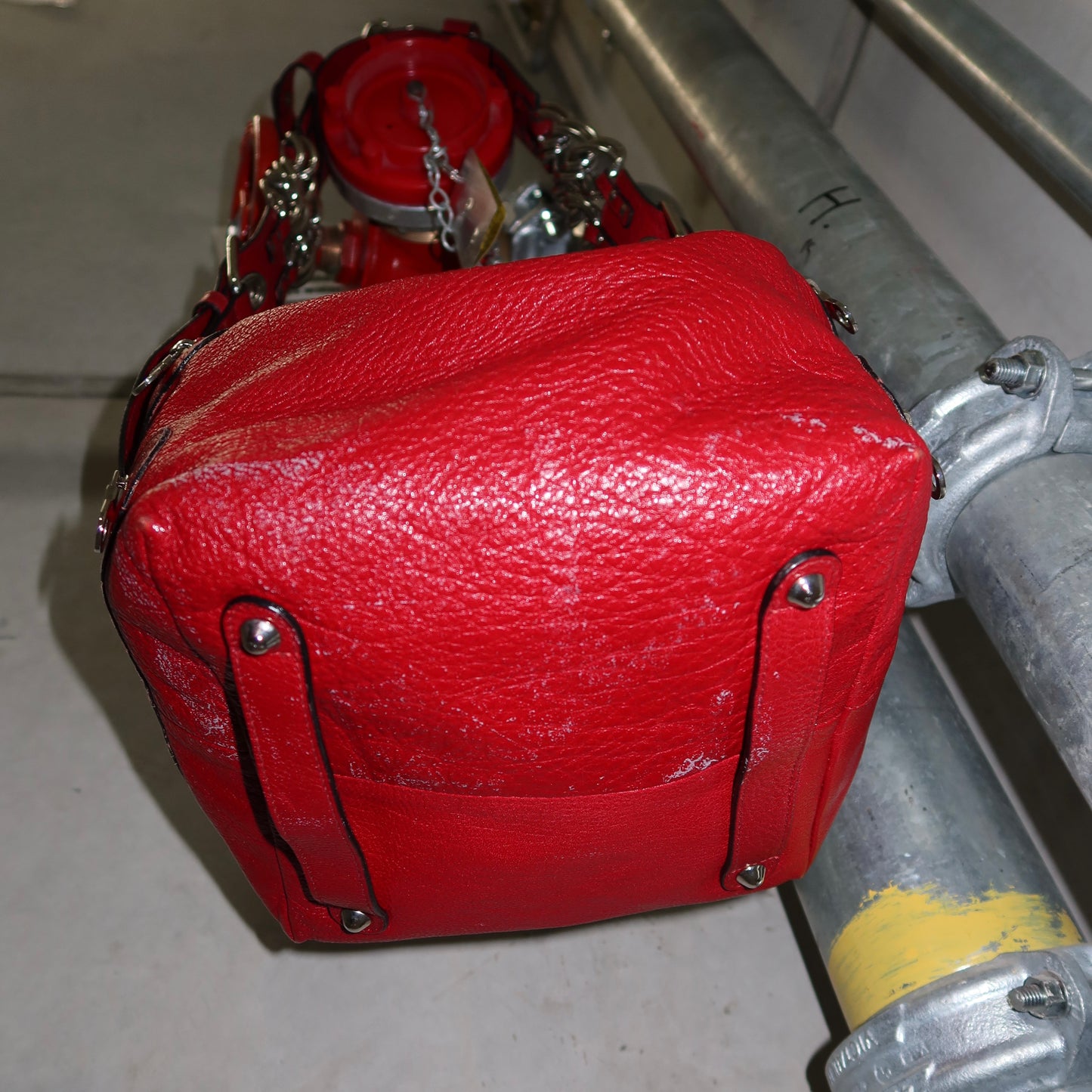 Chloé AW2003 Red Chain Handle Camera Bag
