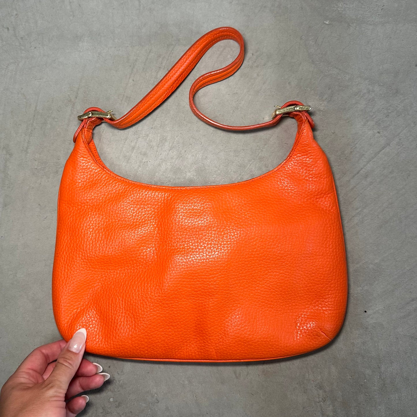 DKNY Orange Leather Bag
