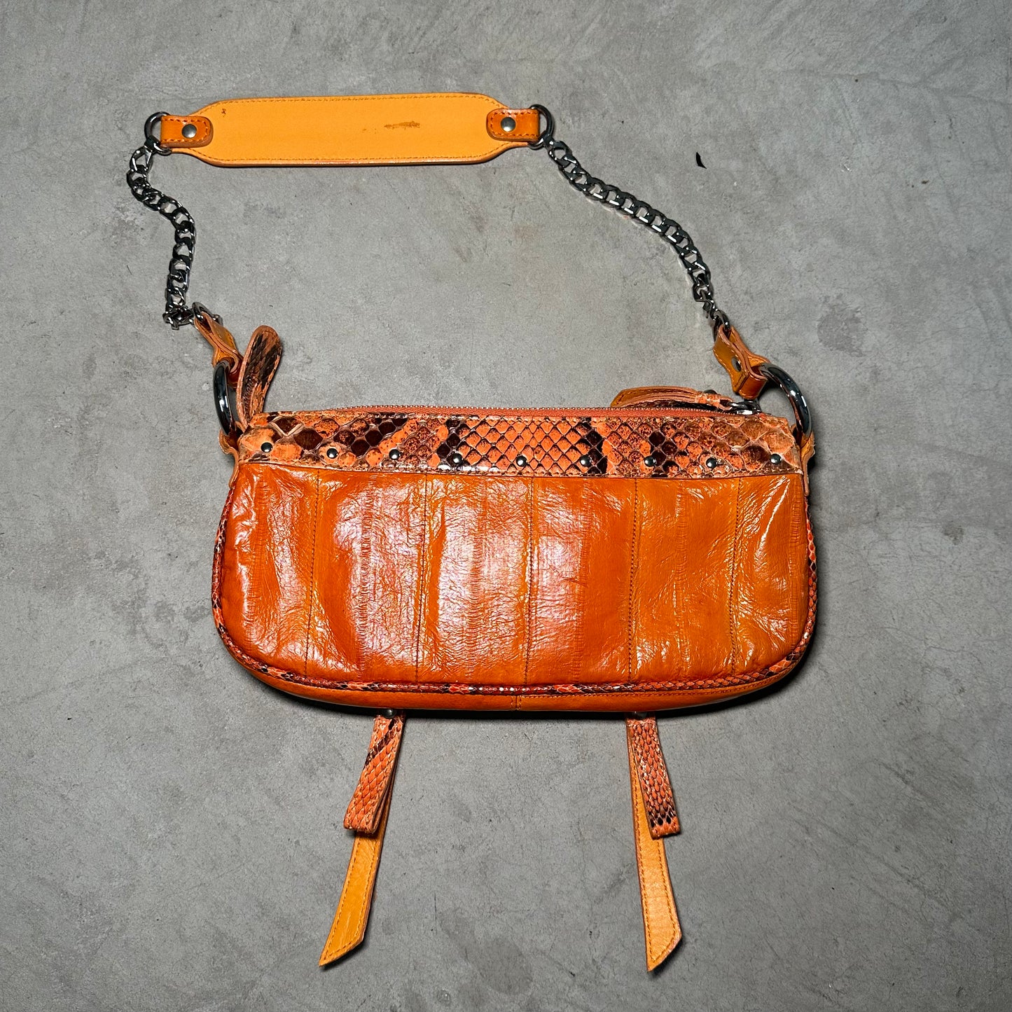 Dolce & Gabbana Orange Leather Mini Bag