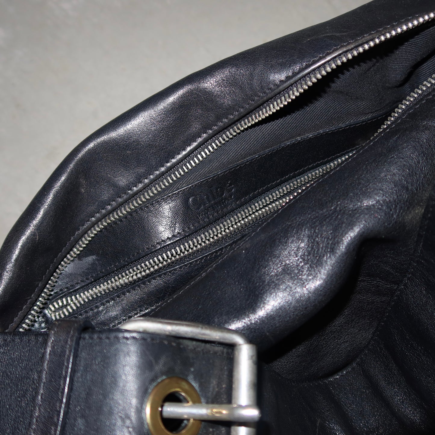 Chloé AW2003 Black Leather Camera Bag