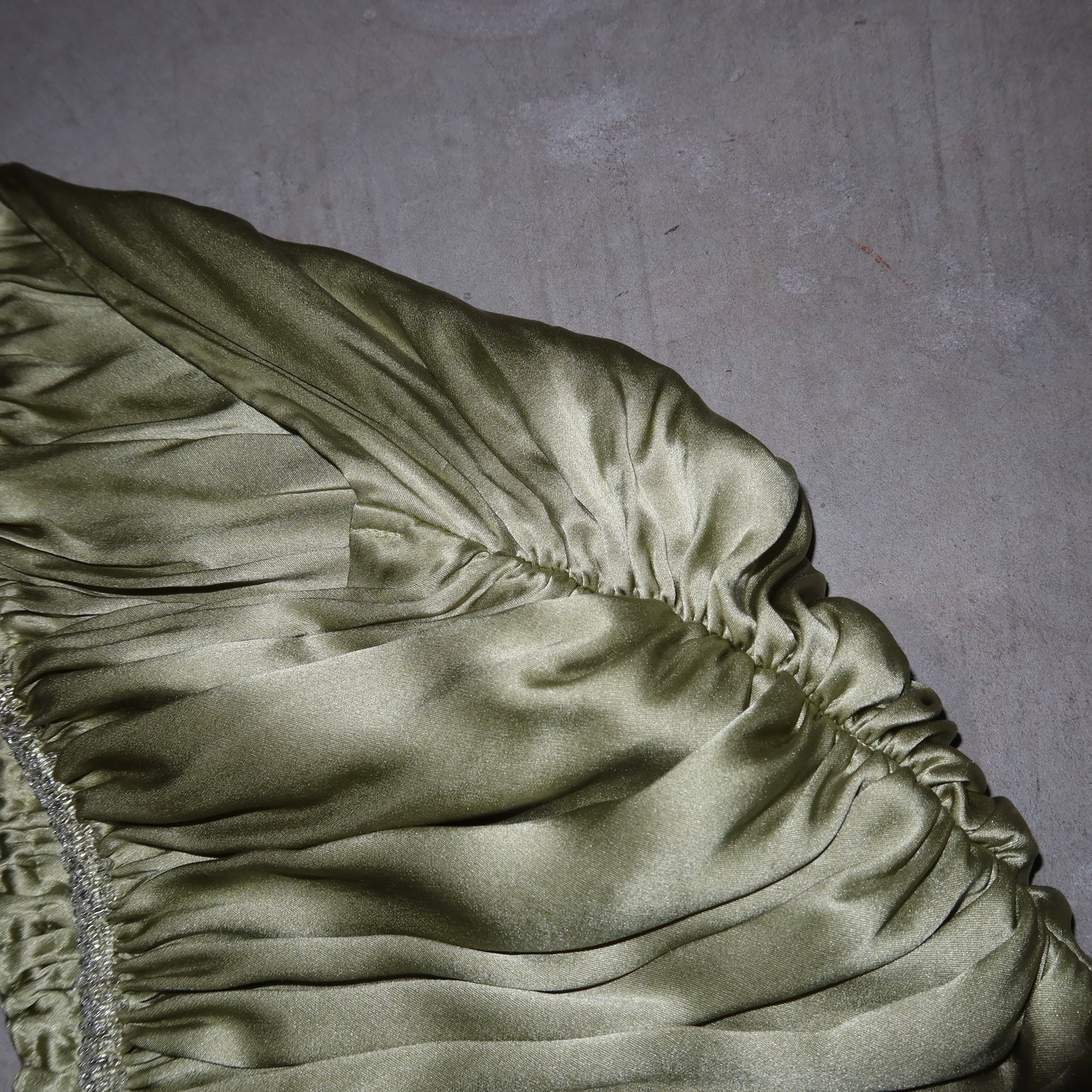 Chloé SS2005 Green Silk Beaded Dress