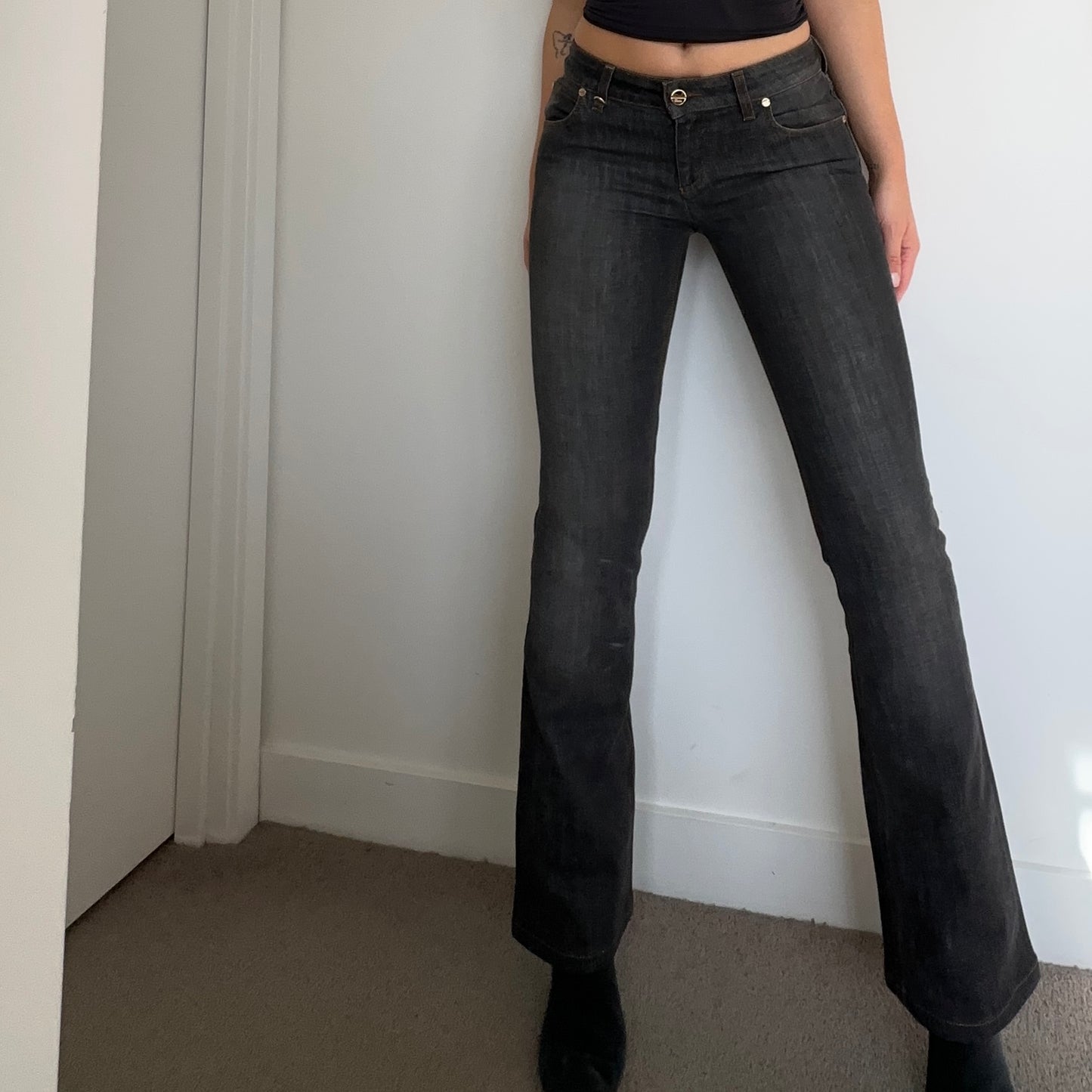 Gucci Dark Wash Flared Jeans