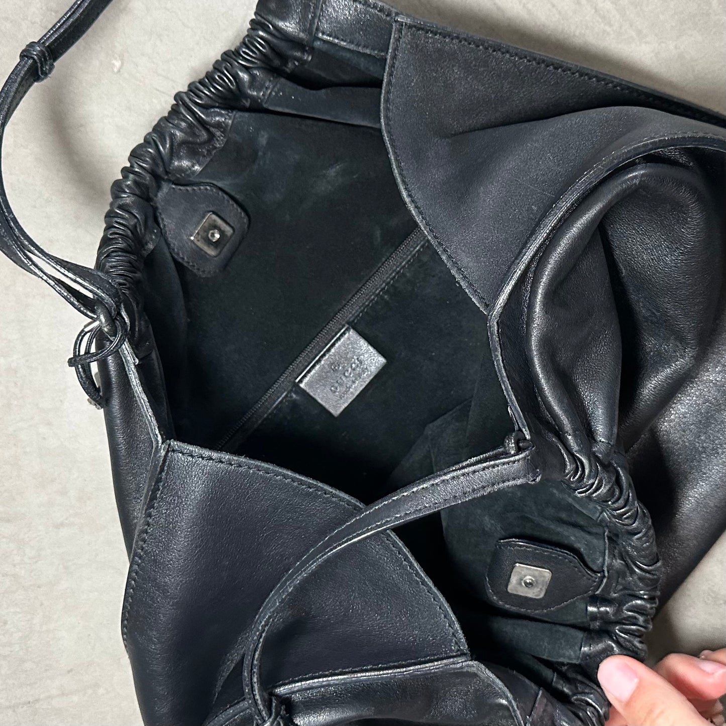 Gucci by Tom Ford Black Leather 'Blondie' Bag