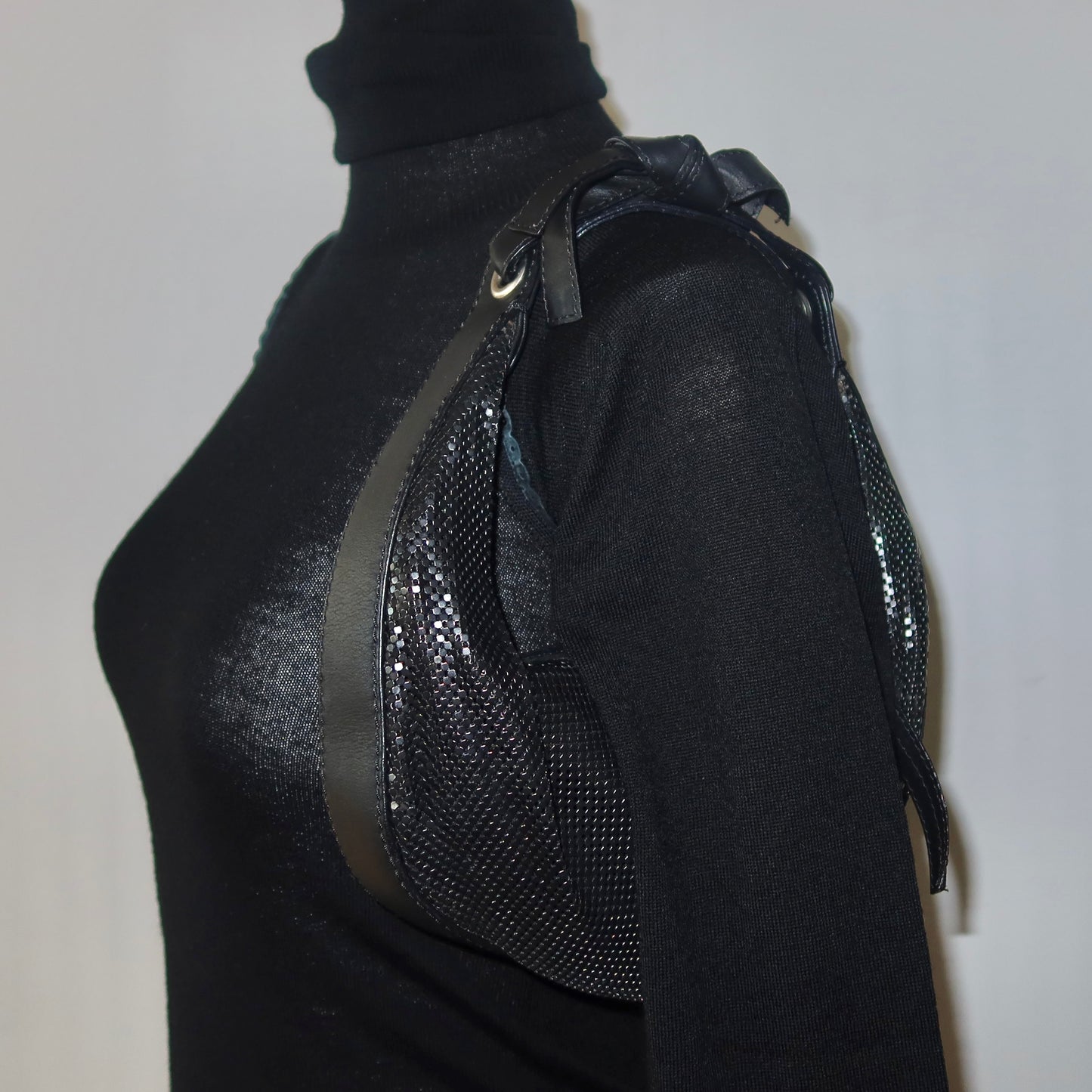 Chloé Black Chainmail Hobo Bag