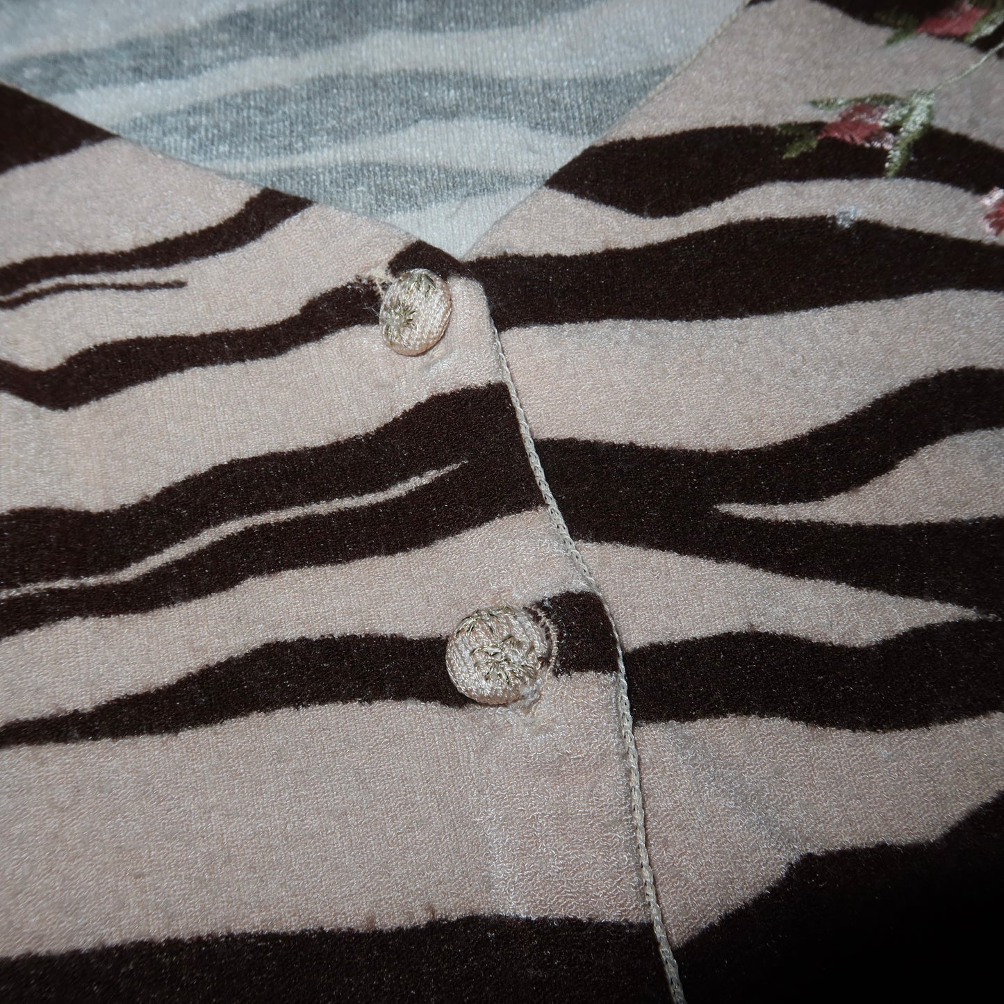 Blumarine SS2000 Zebra Cardigan