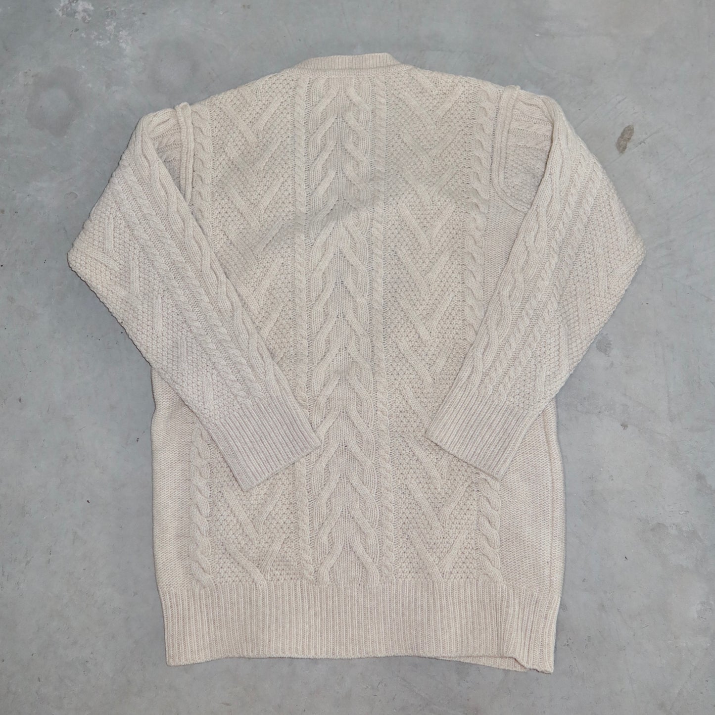 Chloé AW2004 Cable Knit Deep V Jumper