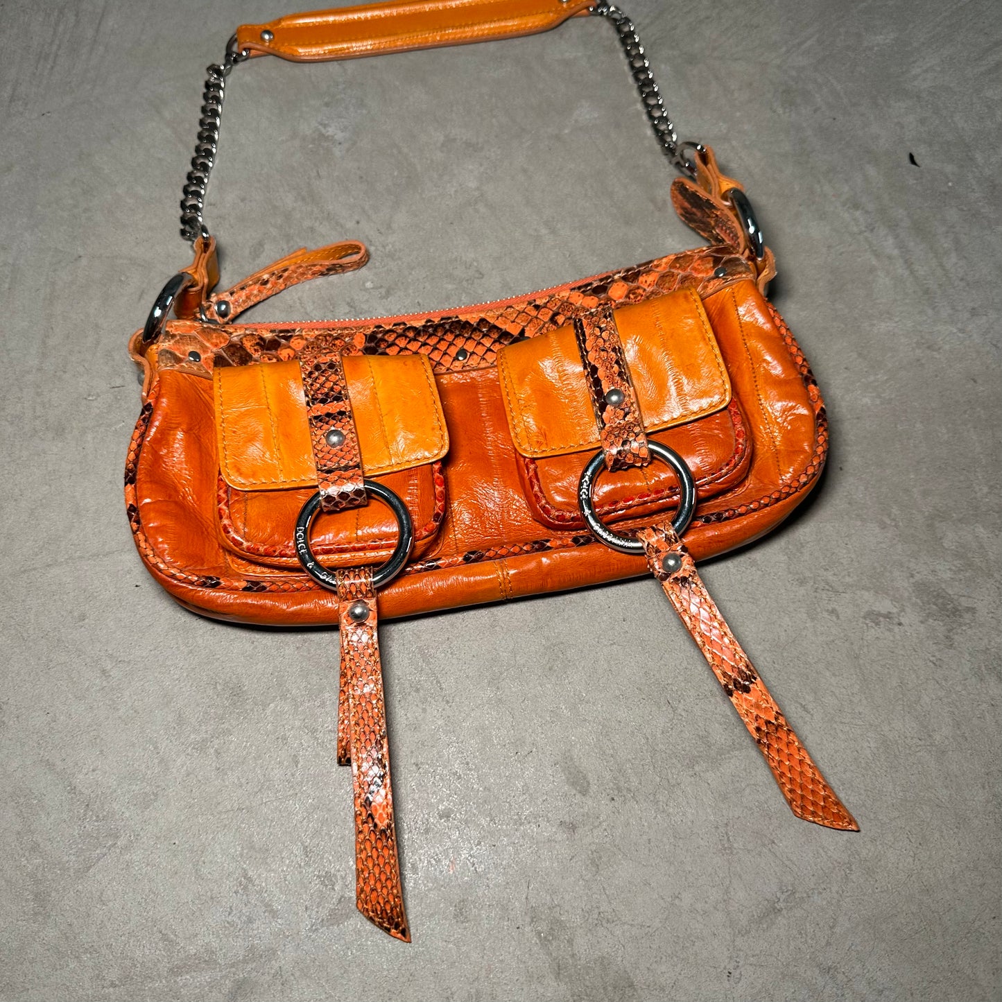 Dolce & Gabbana Orange Leather Mini Bag