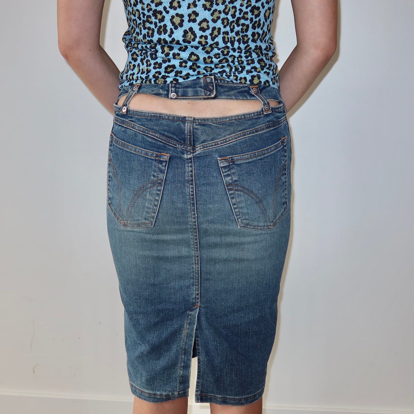 D&G Cut Out Midi Skirt