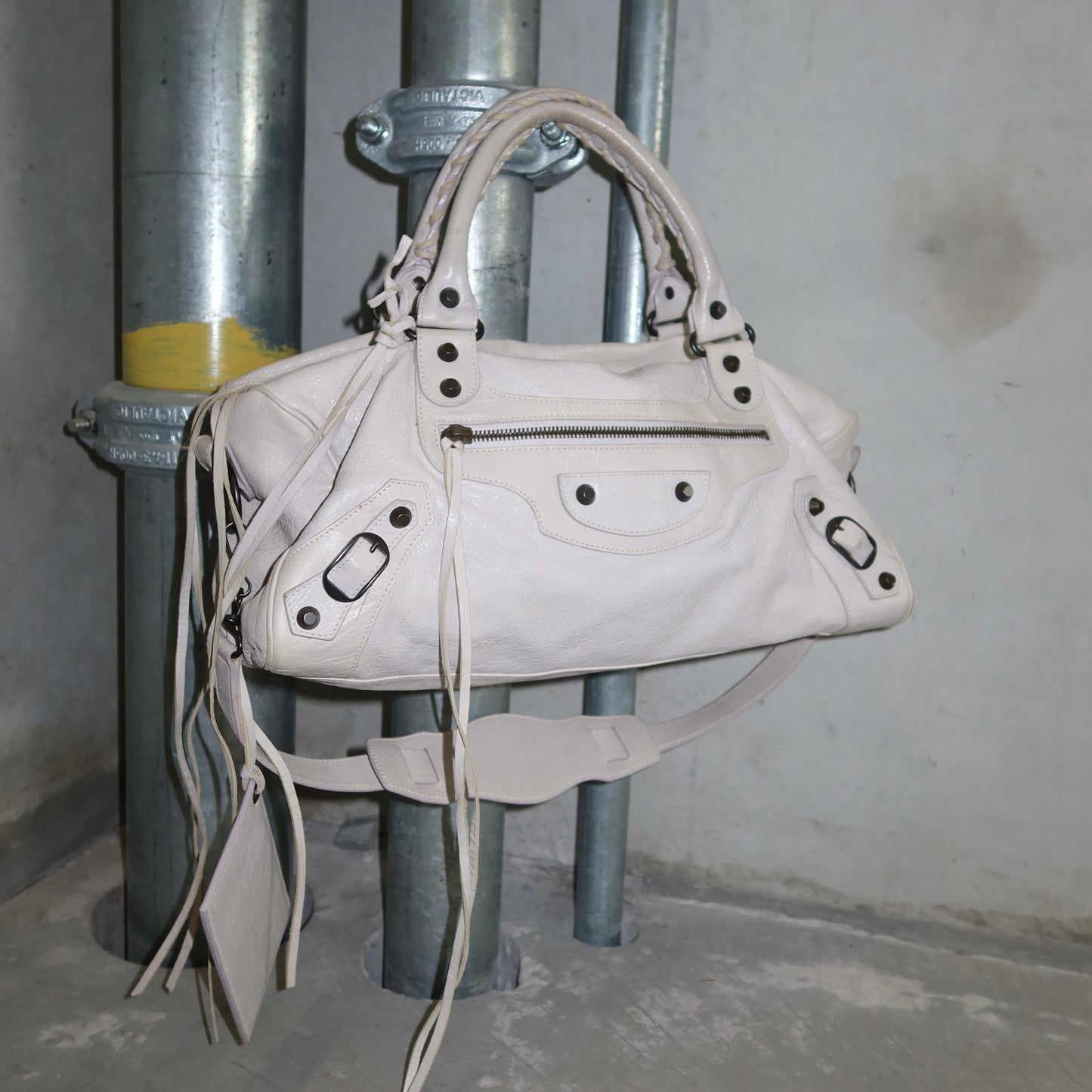 Balenciaga White Lilac Twiggy