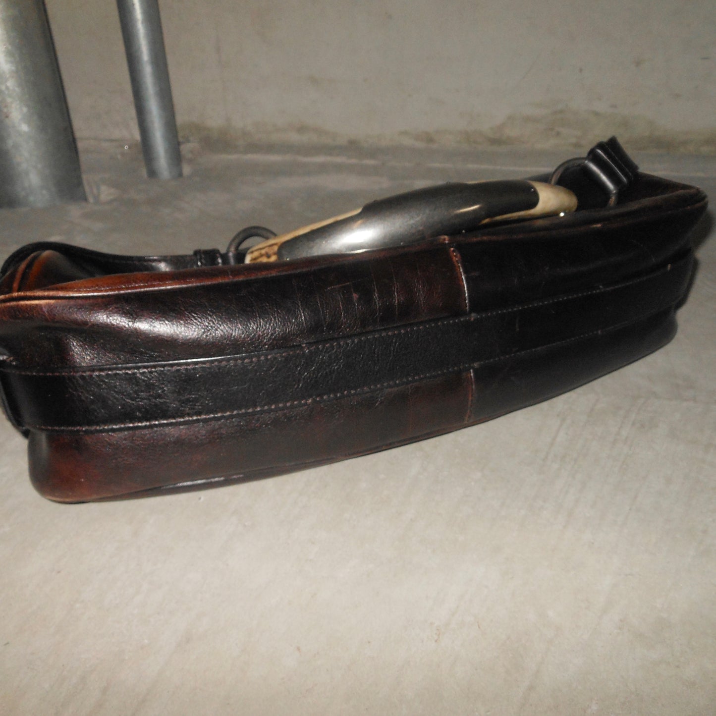 YSL Brown Leather Rectangular Mombasa