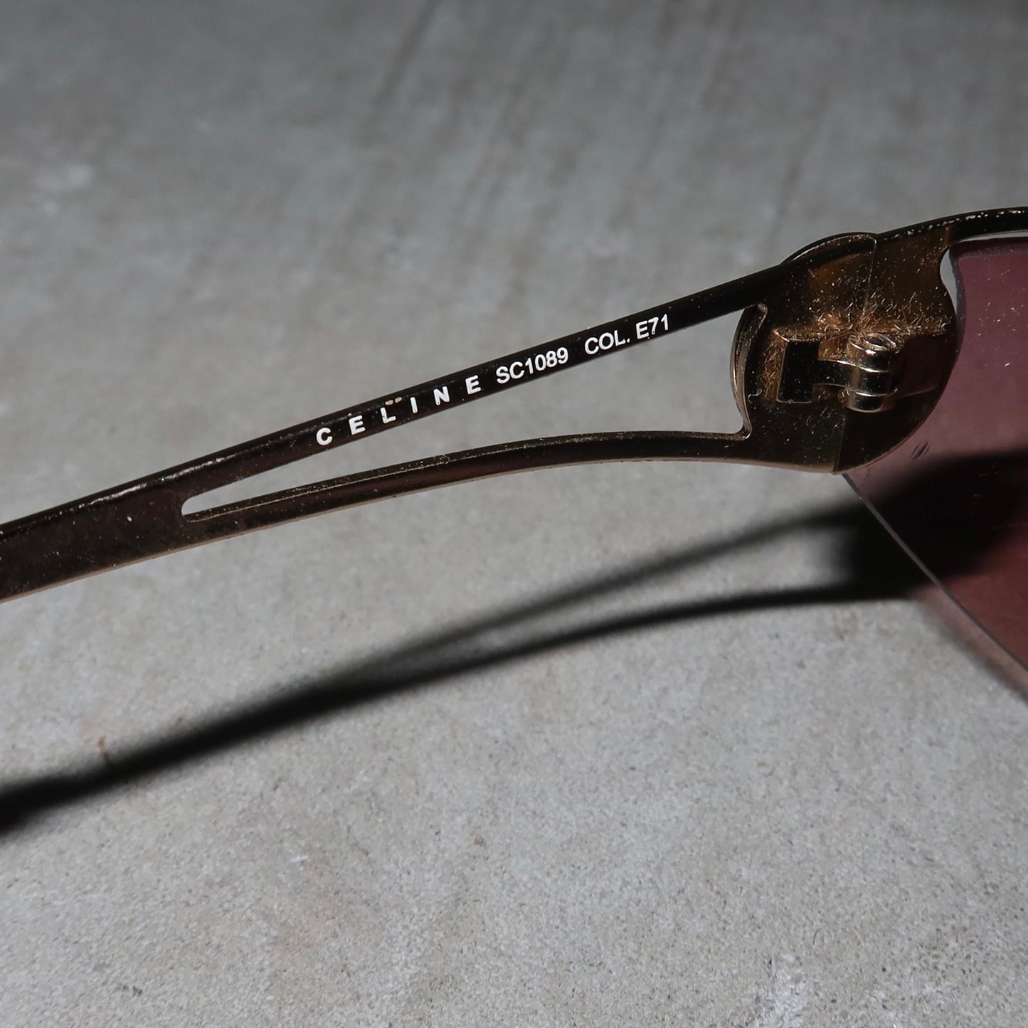 Celine Pink Rimless Sunglasses