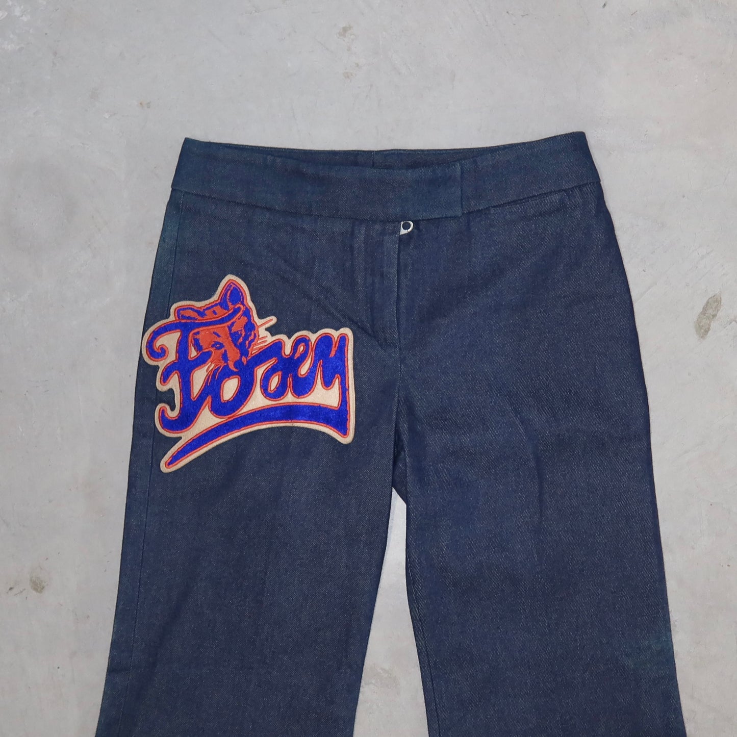 Chloé Rare AW2001 ‘Foxy’ Patch Flared Jeans