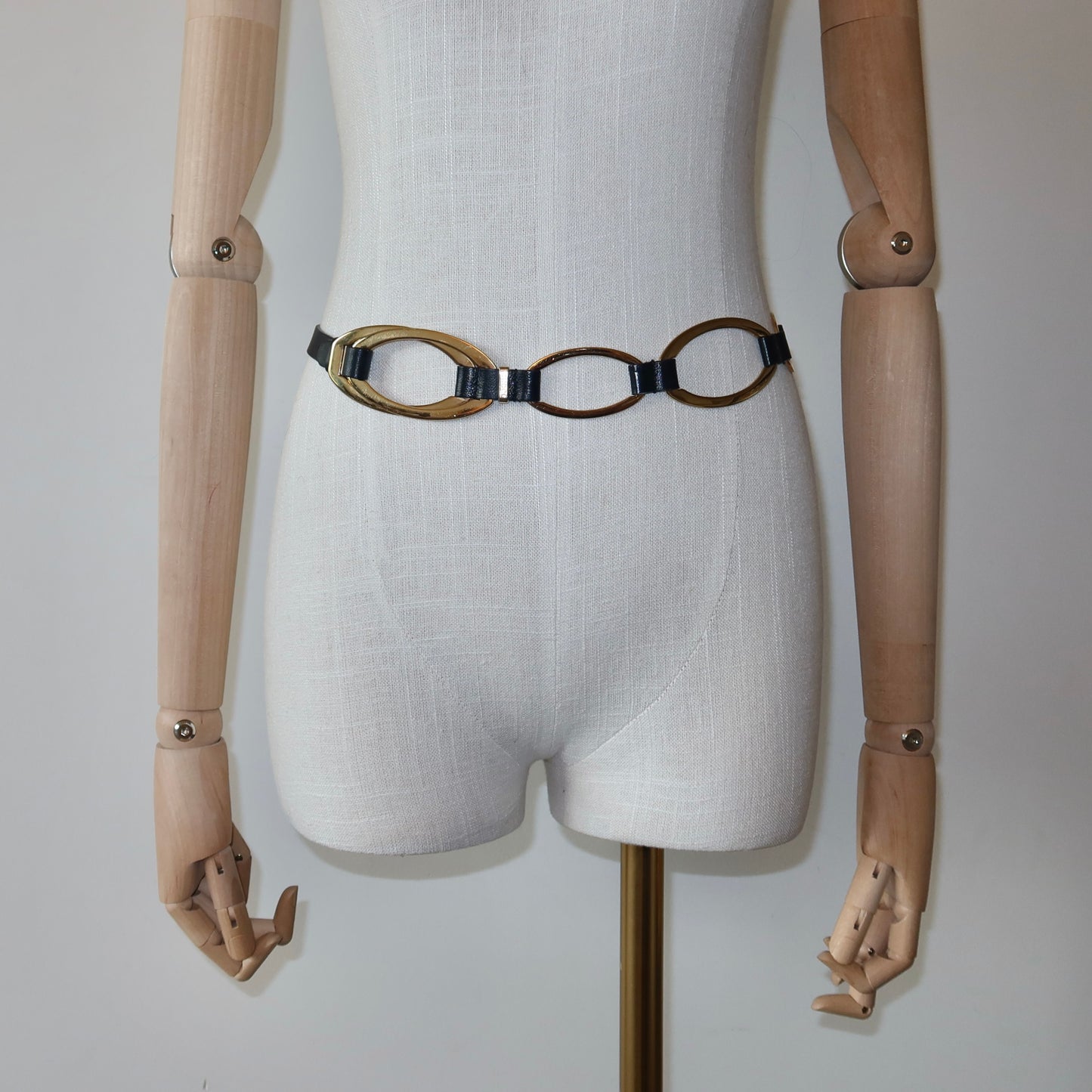 Gucci by Tom Ford Gold Tone Ring Belt