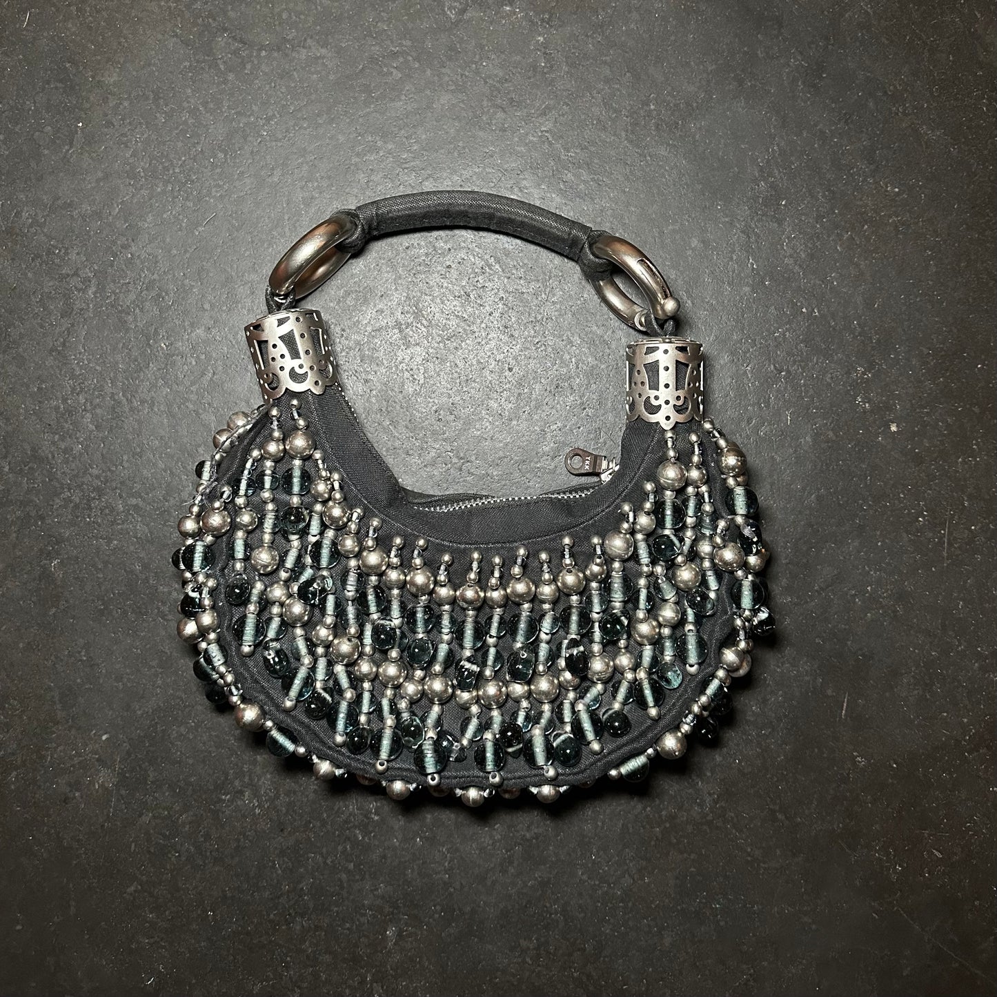 Chloe Black Beaded Bracelet Bag