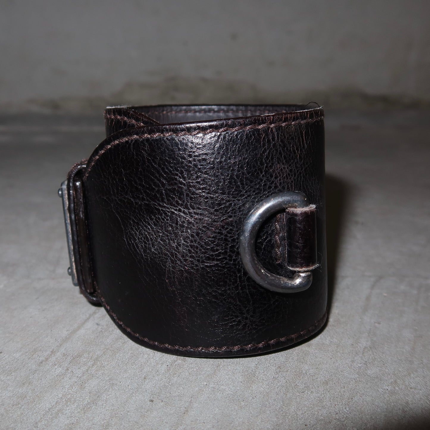 YSL by Tom Ford Brown Leather Cuff