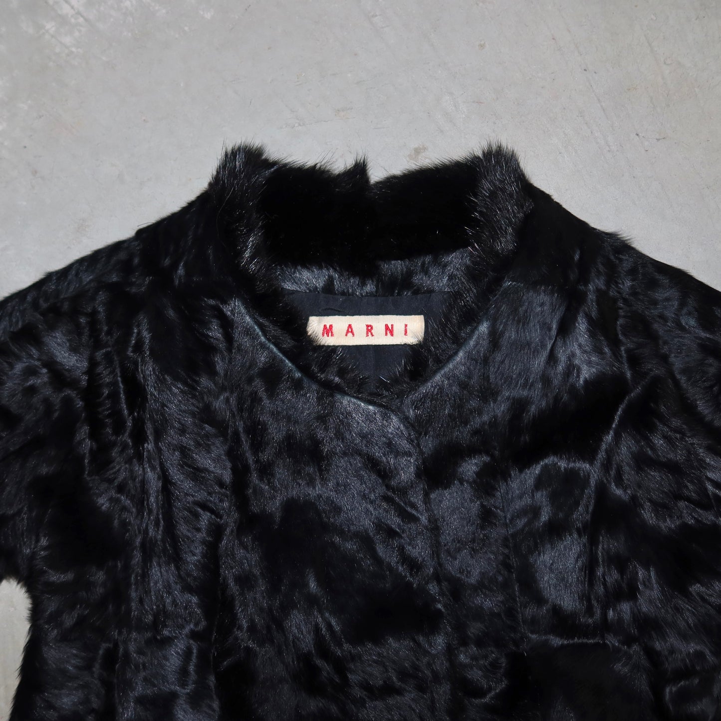 Marni Muskrat and Lamb Fur Coat