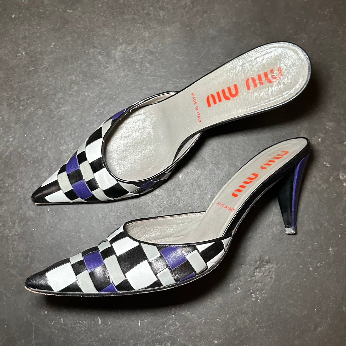 Miu Miu SS2001 Patchwork Mules (40)