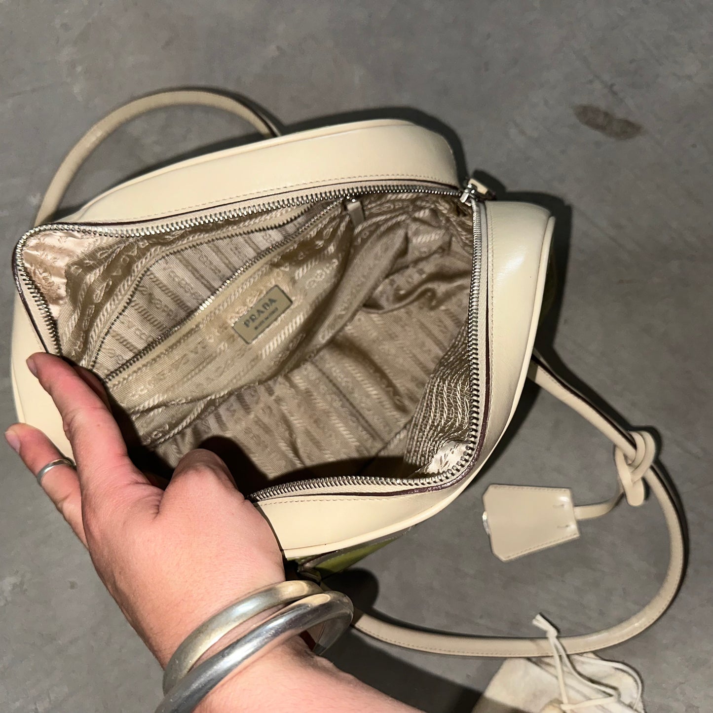 Prada Rare Green Bowling Bag