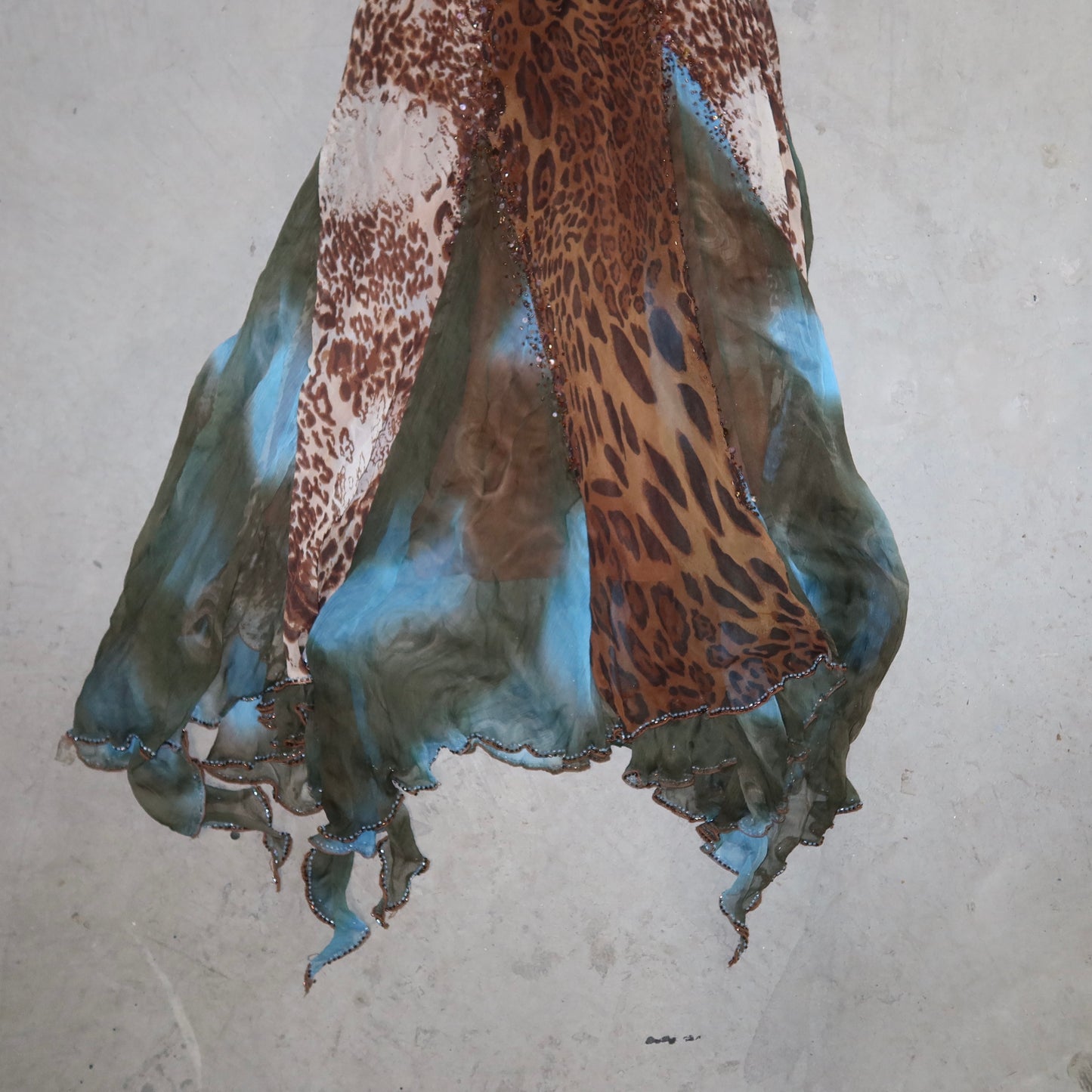 YVE London Silk Leopard Print Dress