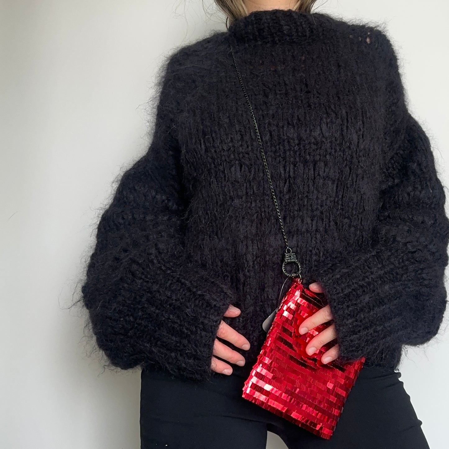 Cuffz BNWT Red Sequin Mini Crossbody Bag