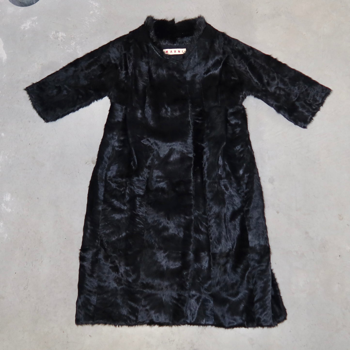 Marni Muskrat and Lamb Fur Coat