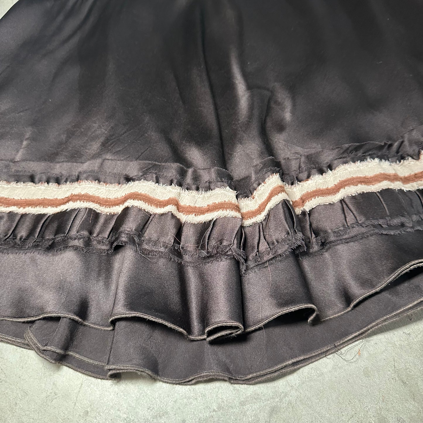 Chloe Brown Silk Skirt