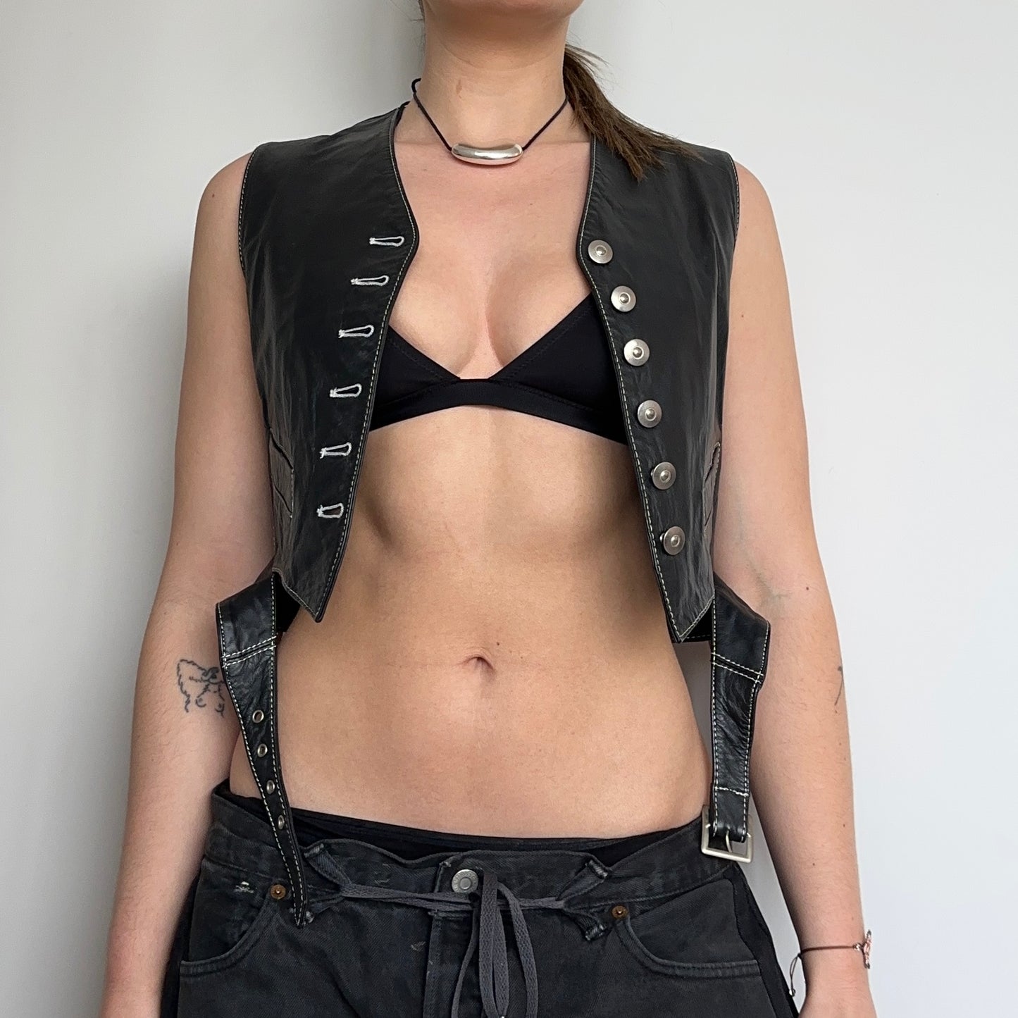 Jean Paul Gaultier Leather Waistcoat