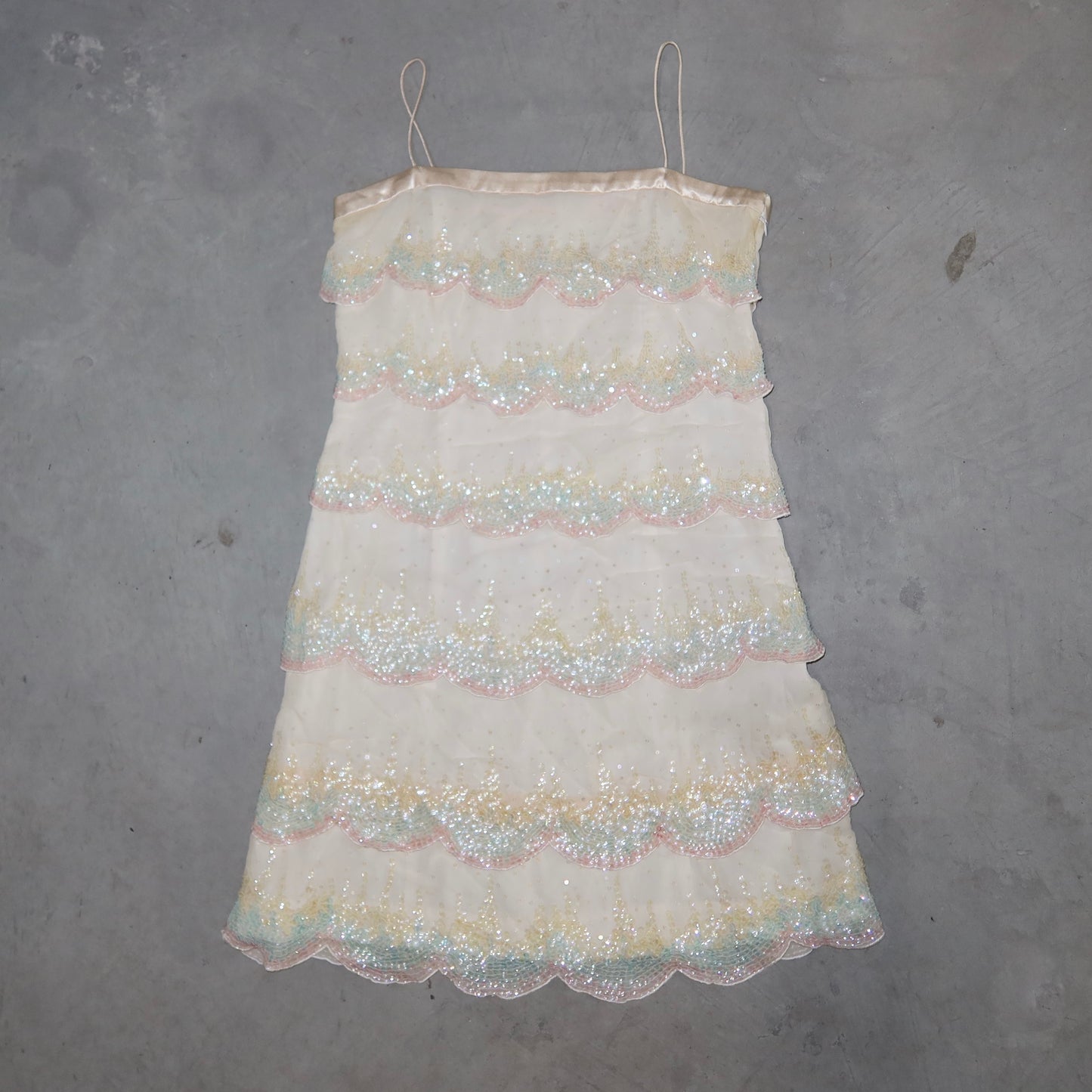 Cynthia Rowley Sequin Scallop Dress