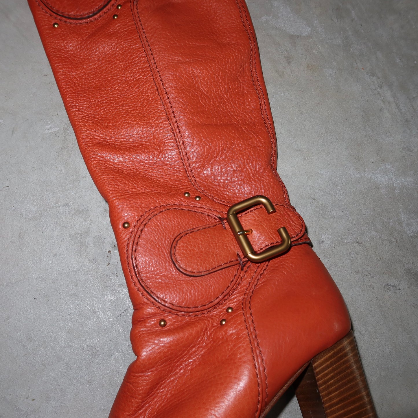 Chloé Terracotta Paddington Boots (38)