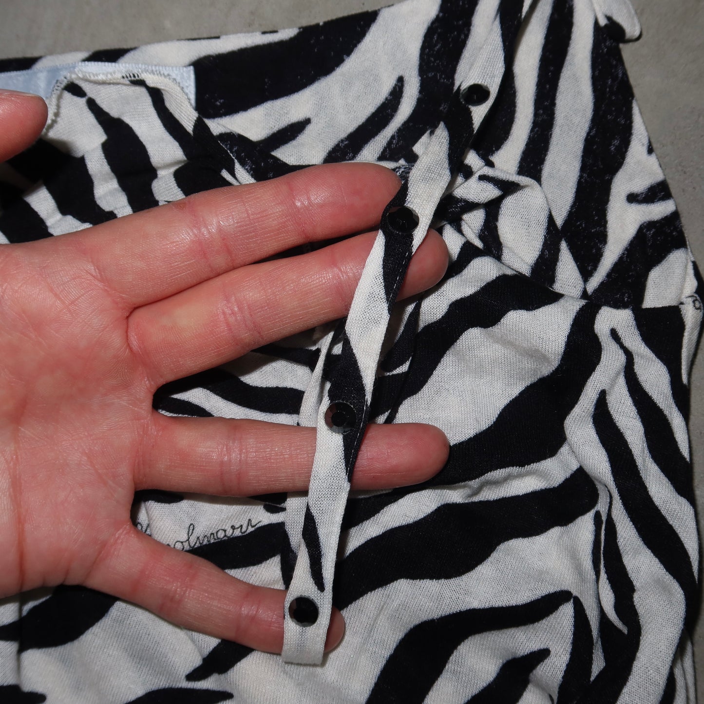 Anna Molinari Couture Zebra Top