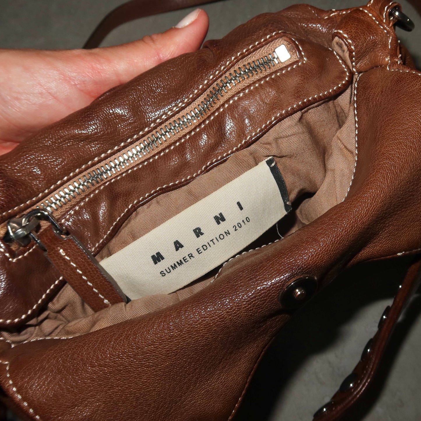 Marni SS2010 Studded 2Way Bag