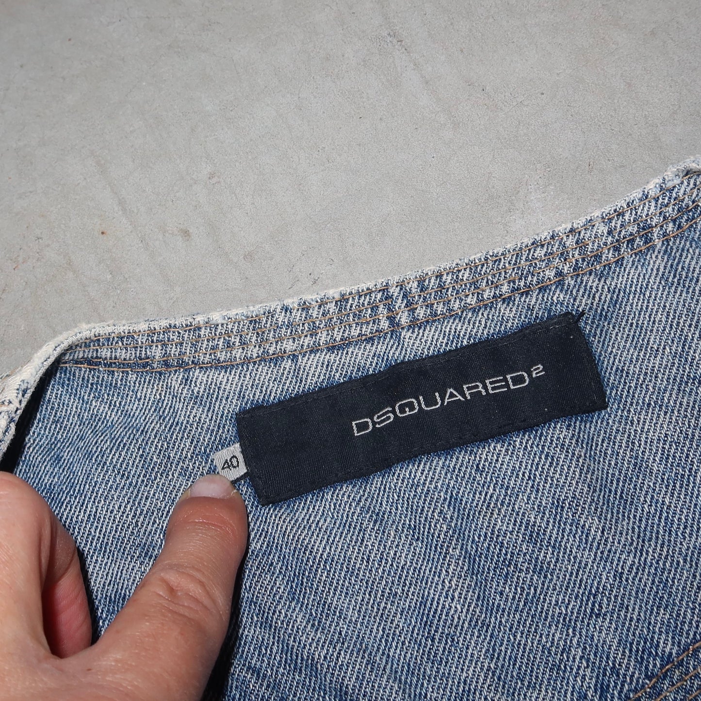DSquared2 SS2005 Denim Marijuana Waistcoat