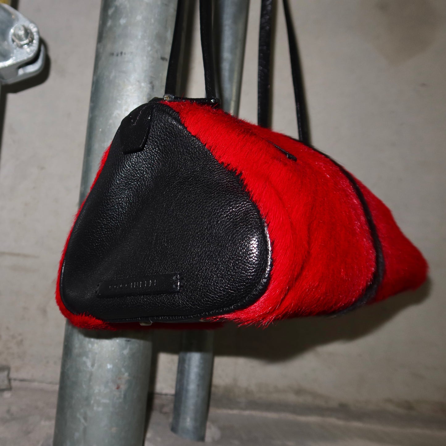 Vintage Italian Red Cowhide Bag