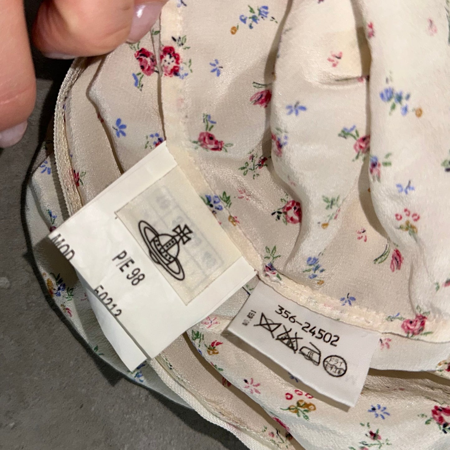 Vivienne Westwood Couture Silk Floral Top