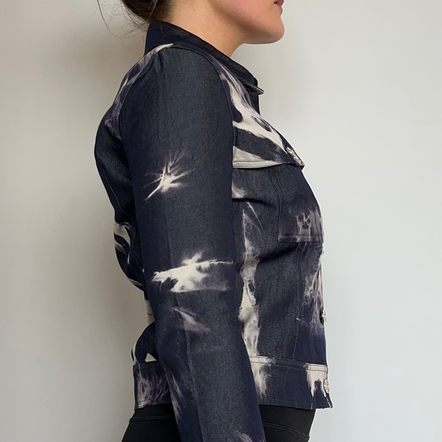 Celine SS2000 Tie Dye Denim Jacket