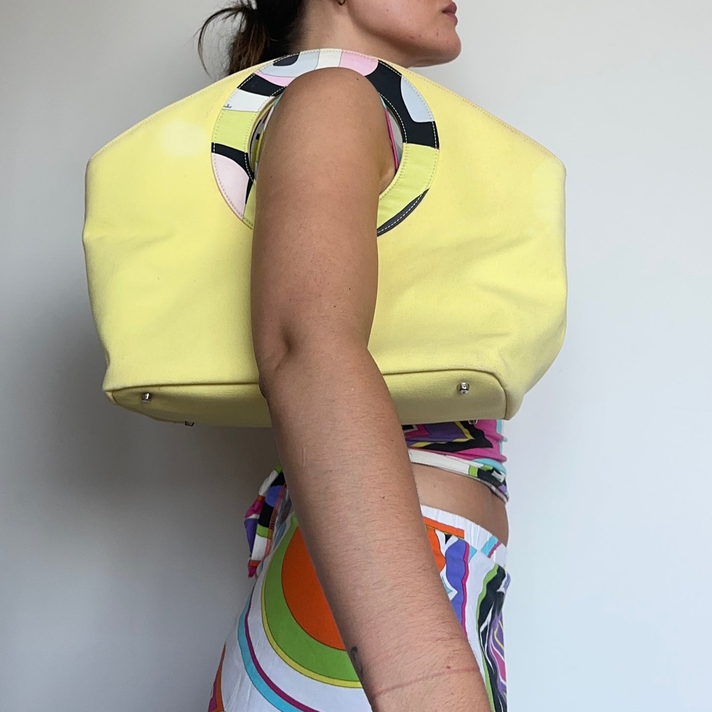 Emilio Pucci Large Yellow Bag