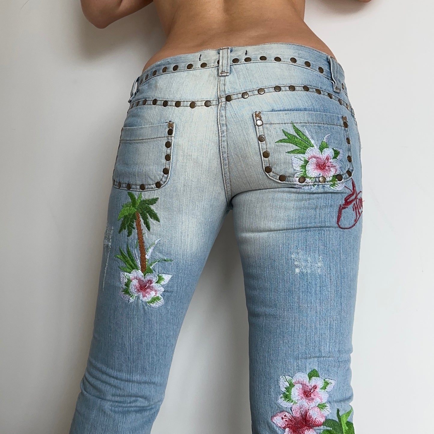 Dolce & Gabbana SS2005 Honolulu Embroidered Jeans