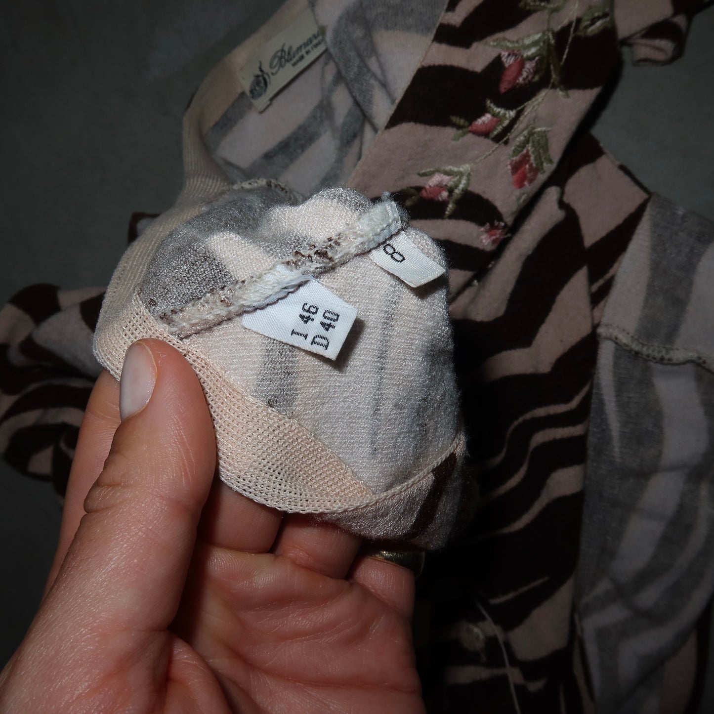 Blumarine SS2000 Zebra Cardigan