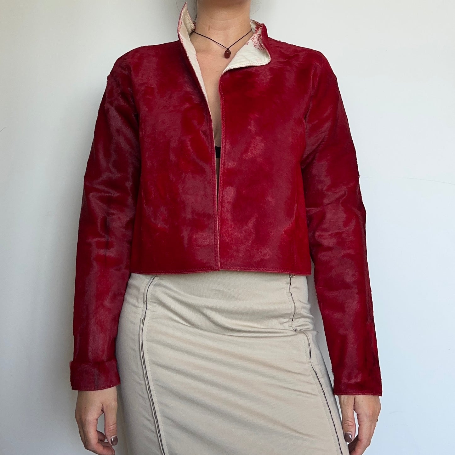 Marni Red Cowhide Jacket