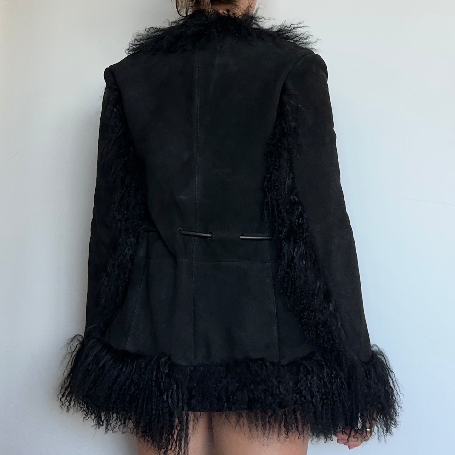 Gucci AW1999 Mongolian Fur and Suede Coat