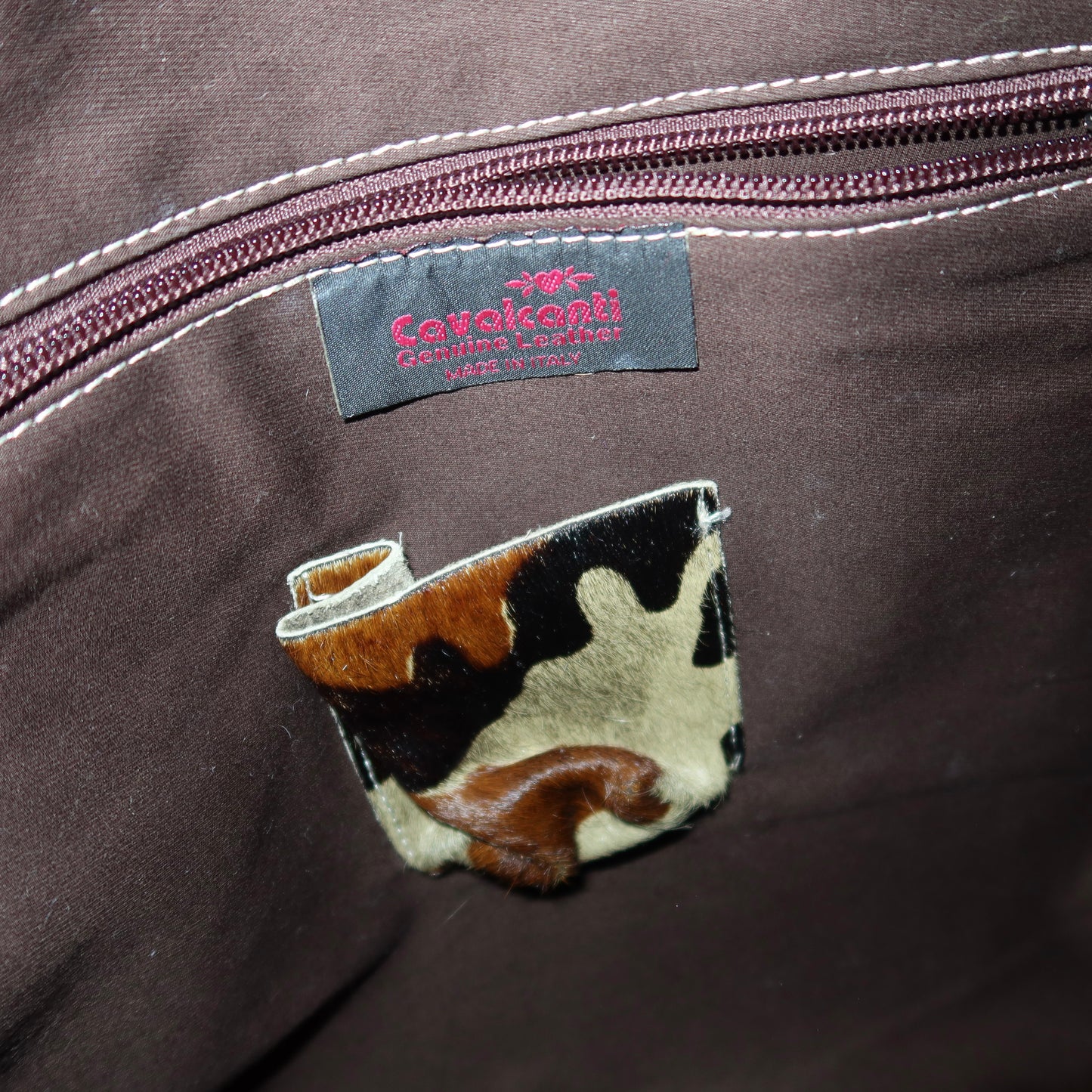 Vintage Italian Cowhide Camouflage Bag