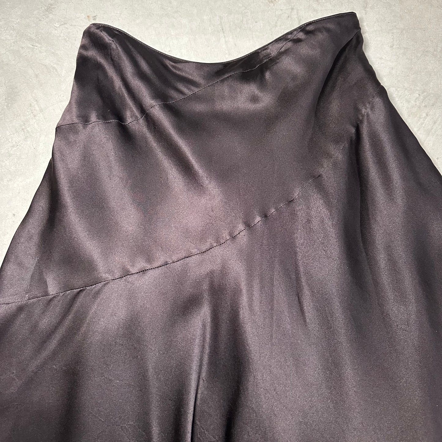 Chloe Brown Silk Skirt