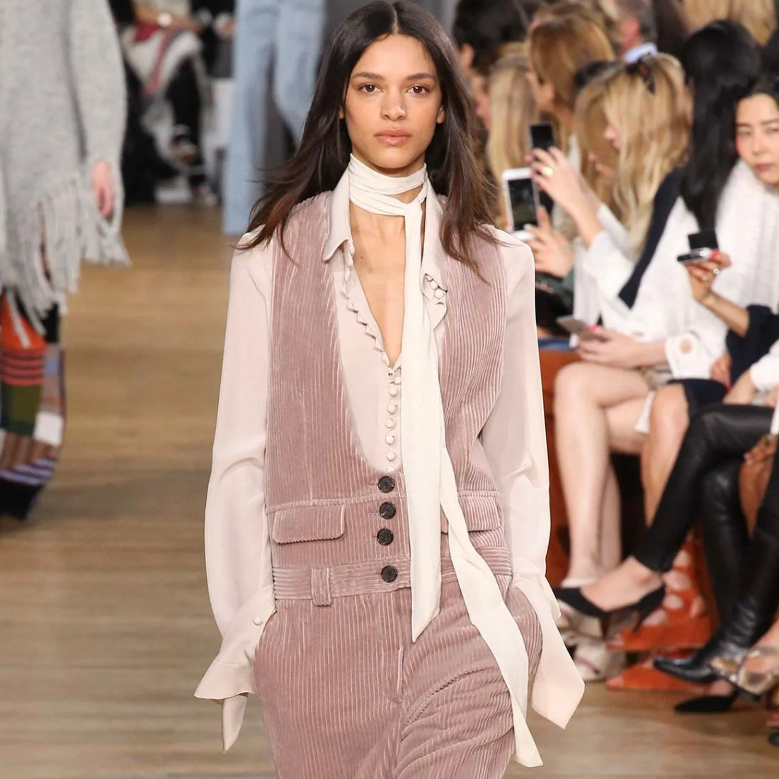 Chloé AW2015 Silk Micro Button Shirt